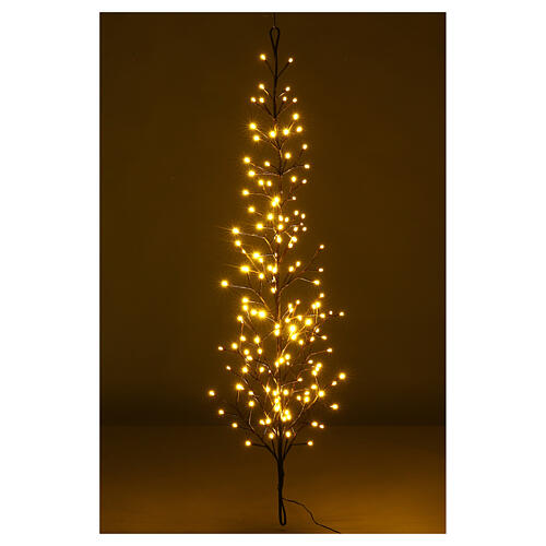 Stilisierter Zweig braun mit warmweiß LEDs, 150 cm 6