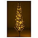 Stilisierter Zweig braun mit warmweiß LEDs, 150 cm s6