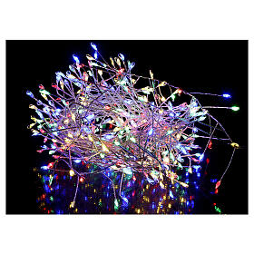 Cluster of 360 nano-LED lights, multicoloured, 6 m, with timer and light modes