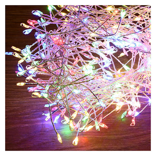 Cluster of 360 nano-LED lights, multicoloured, 6 m, with timer and light modes 4
