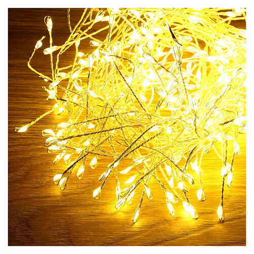 Cluster 6 m 360 nano led luz blanco cálido temporizador y efectos de luz 4