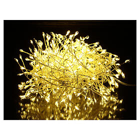 Guirlande lumineuse touffue 360 nano-LEDs blanc chaud 6 m minuteur et jeux de lumières