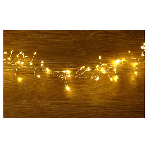 Guirlande lumineuse touffue 360 nano-LEDs blanc chaud 6 m minuteur et jeux de lumières 2