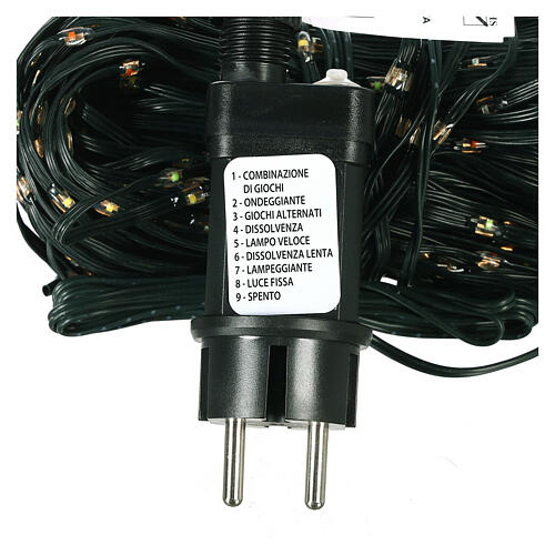 Guirlande 480 nano-LEDs lumière biface multicolore 24 m 8