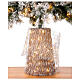 Light belt 2 m, silver metal, 120 white nano-LEDs, Christmas tree base cover s3