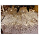 LED Christmas tree skirt 2 m silver metal band 120 nano white lights s1