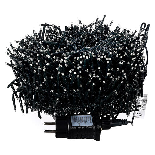 Cluster of 760 LED lights, cold white, 10 m, with timer and light modes 6