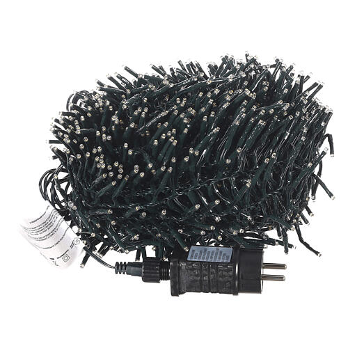 Catena luminosa bianco caldo 760 cluster led 10 m timer e giochi di luce 8