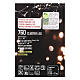 Catena luminosa bianco caldo 760 cluster led 10 m timer e giochi di luce s6