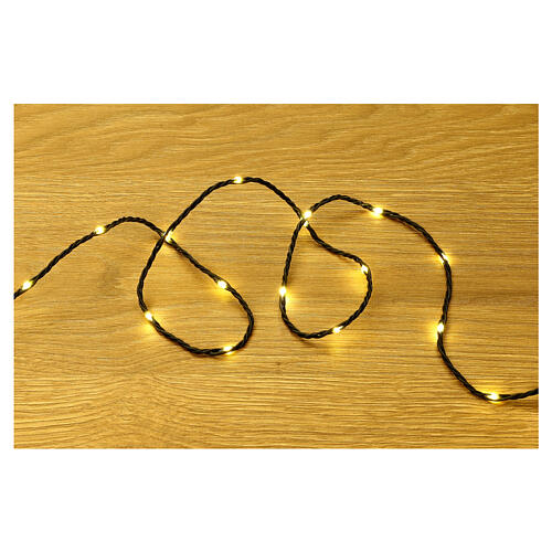 720 nano bean LED lights, warm white, timer and light modes 2