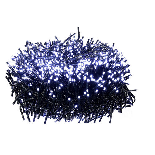 Cadena luminosa 1520 cluster led blanco frío 20 m temporizador y juegos de luz 3