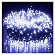 Catena luminosa 1520 cluster led bianco freddo 20 m timer e giochi di luce s1