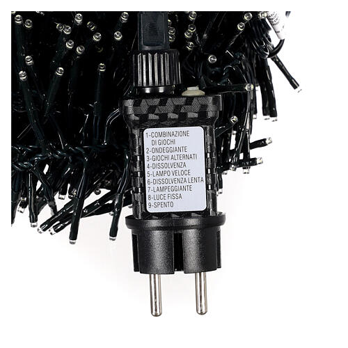 Cacho 1520 nano LEDs branco frio 20 m temporizador e jogos de luzes 6