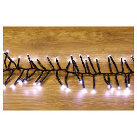 Cold white string lights 1520 LED clusters 20 m timer and light options