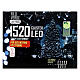 Cold white string lights 1520 LED clusters 20 m timer and light options s4