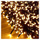Cluster of 1520 LED lights, warm white, 20 m, with timer and light modes s4