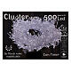 Cluster of 500 LED drops, cold white, 10 m, timer and light modes, copper pliable cable s6