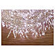 Cluster of 1000 LED drops, cold white, 20 m, timer and light 
modes, copper pliable cable s4