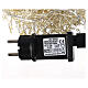 Cluster of 1000 LED drops, cold white, 20 m, timer and light 
modes, copper pliable cable s9