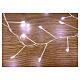 Cluster of 1000 ice white LED drops, 20 m copper cable, timer and light effects s3
