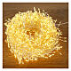 Cluster of 500 LED drops, warm white, 10 m, timer and light 
modes, copper pliable cable s1