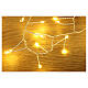 Cluster of 500 LED drops, warm white, 10 m, timer and light 
modes, copper pliable cable s2