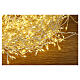 Cluster of 500 LED drops, warm white, 10 m, timer and light 
modes, copper pliable cable s3
