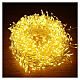 Cluster of 500 LED drops, warm white, 10 m, timer and light 
modes, copper pliable cable s5