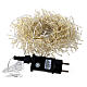 Cluster 500 warm white LEDs drops 10 m timer and plays moldable copper cable s8