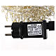 Cluster 500 warm white LEDs drops 10 m timer and plays moldable copper cable s9