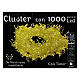 Cluster 1000 warmweiß LED Tropfen Kupferkabel Timer und Lichteffekte, 20 m s6