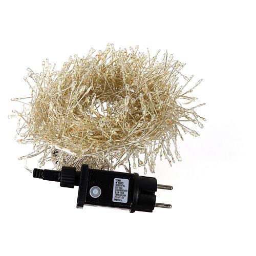Cluster 500 gotas de led multicolor 10 m temporizador y juegos de luz cable cobre moldeable 8