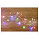 Cluster 500 drops of multicolored led 10 m timer and light effects mouldable copper cable s2