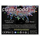 Cluster 1000 gotas de led cable cobre 20 m temporizador y juegos de luz multicolor s7