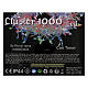 Cluster 1000 gocce di led cavo rame 20 m timer e giochi di luce multicolore s7