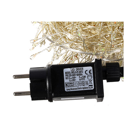 Świąteczne lampki, łańcuch 23 m z 1000 diodami LED multicolor w formie kropli 9