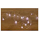 200 LED lights cool white drops moldable copper wire 20 m with battery remote control s2