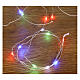 Battery Christmas lights, 200 multicoloured LED drops, pliable copper cable, 20 m, with remote s3