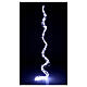 Cascade of 700 maxi cold white LED drops, 2.5 m, clear cable, light modes and timer s1