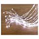 Cascade of 450 maxi cold white LED drops, 2.5 m, clear cable, light modes and timer s4