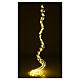 Cascade of 200 maxi warm white LED drops, 2 m, clear cable, light modes and timer s1
