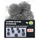 Christmas lights with 20 balls of silver glittery needles and warm white LED lights s8