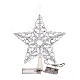 Lighted star tree topper 20 warm white nano LEDs for indoor use s5