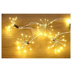 Christmas lights with 24 tufts of warm white nano-LEDs, 4.6 m