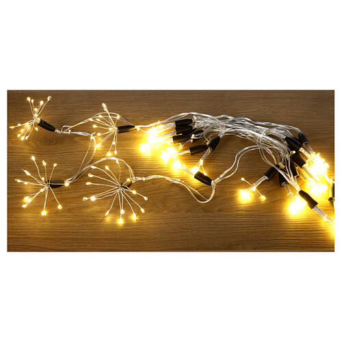 Zestaw, 24 kępki jodły, led biały ciepły, 4,6 m, z timerem 3