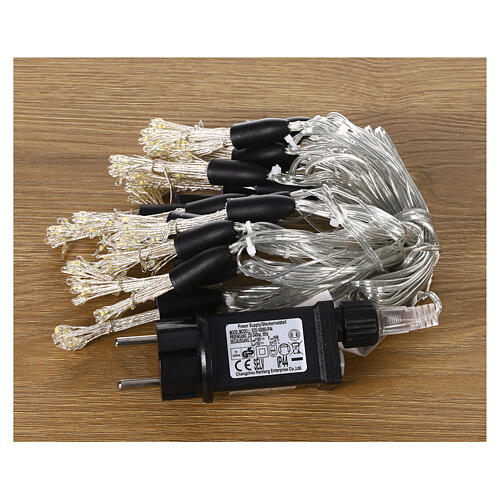 Zestaw, 24 kępki jodły, led biały ciepły, 4,6 m, z timerem 5