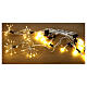Set of 24 luminous dill tufts 4.6 m warm white nano LEDs with timer s3