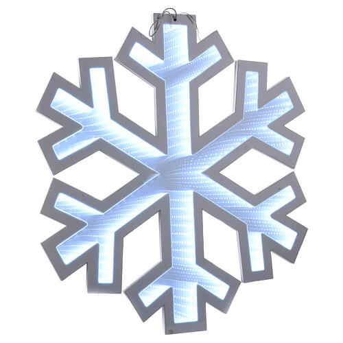 Snowflake, Infinity Light, 313 multicoloured LEDs, 24x24 in 2