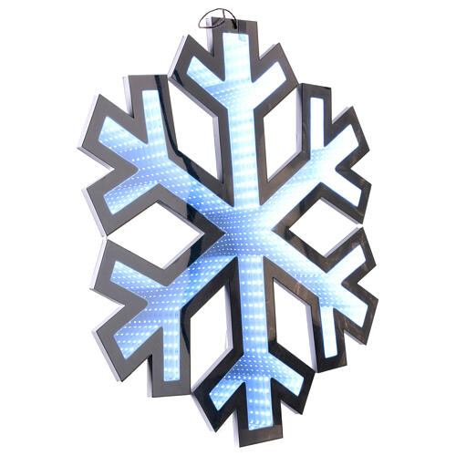 Snowflake, Infinity Light, 313 multicoloured LEDs, 24x24 in 3