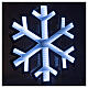Illuminated snowflake Infinity Light 313 LEDs 60x60 cm s1